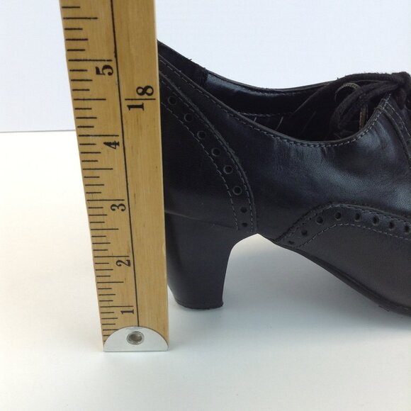 Eurostep 'Gabrielle' Black Retro Rockabilly Pin-up Heels - Picture 15 of 16